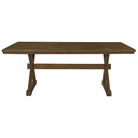 Farmhouse Style Trestle Dining Table